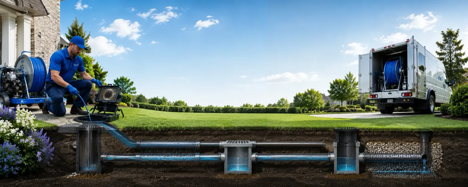 Outdoor drain cleaning information for Northampton, MA